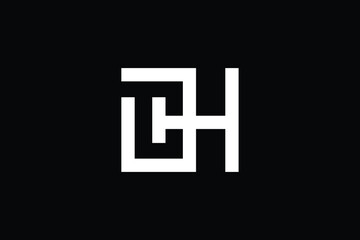 Minimal Innovative Initial CH logo and HC logo. Letter CH HC creative elegant Monogram. Premium Business logo icon. White color on background