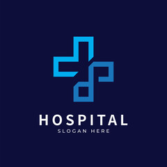 Health logo with initial letter WP, PW, W P logo designs concept. Medical health-care logo designs template.