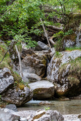 Scharnbach und Scharnbachschlucht, N&auml;he Weissbach an der Weissbachschlucht