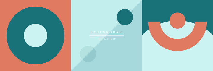 Neo memphis geometric pattern with circles, squares and lines. Pop art abstract background for covers, banners, flyers and posters and other templates