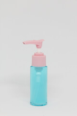 plastic bottle with alcohol gel