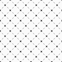 monochrome black and grey abstract cross geometric linear with stars shape seamless pattern, wallpaper, texture, banner, label, vector design