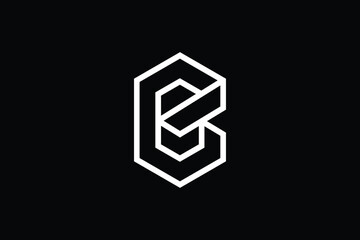 Minimal Innovative Initial B logo and BB logo. Letter B BB creative elegant Monogram. Premium Business logo icon. White color on black background