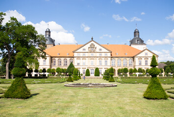 Fototapeta na wymiar Barockschloss Hundisburg in Sachsen-Anhalt, Deutschland, 