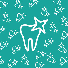 Vector simple minimalistic teeth seamless pattern. background
