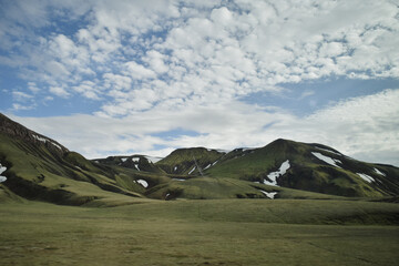 mountain landscape with blue sky