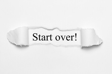 Start over!