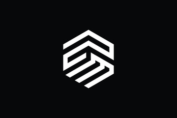 Minimal Innovative Initial ZM logo and MZ logo. Letter ZM MZ creative elegant Monogram. Premium Business logo icon. White color on black background