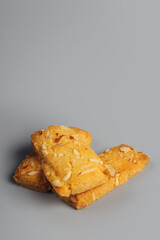 Home made sweet biscuits with mixed nuts