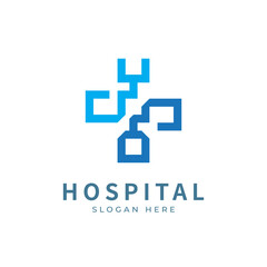 Health logo with initial letter YQ, QY, Y Q logo designs concept. Medical health-care logo designs template.