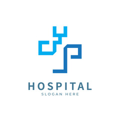 Obraz premium Health logo with initial letter YL, LY, Y L logo designs concept. Medical health-care logo designs template.