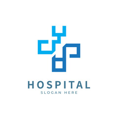 Obraz premium Health logo with initial letter YA, AY, Y A logo designs concept. Medical health-care logo designs template.