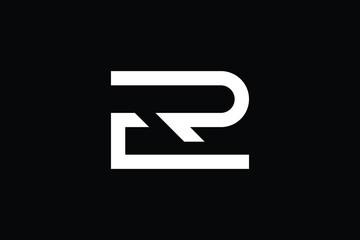 Minimal Innovative Initial ER logo and RE logo. Letter ER RE creative elegant Monogram. Premium Business logo icon. White color on black background