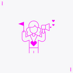 Plane vector icon, airplane line outline sign, air plane with clouds simple minimalist flat design Illustration isolated on white.