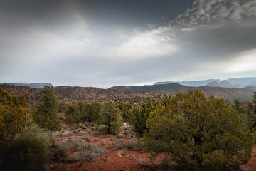 Dramatic skies over the desert southwest