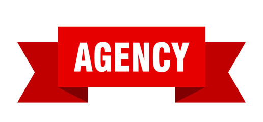 agency ribbon. agency paper band banner sign