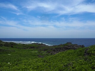 辺戸岬の景色（沖縄県国頭郡国頭村辺戸）
