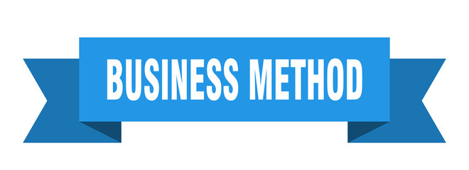 business method ribbon. business method paper band banner sign