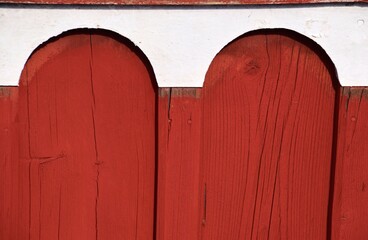 Typical Swedish Falun red color, very popular in Sweden, and is used to paint wooden house. 