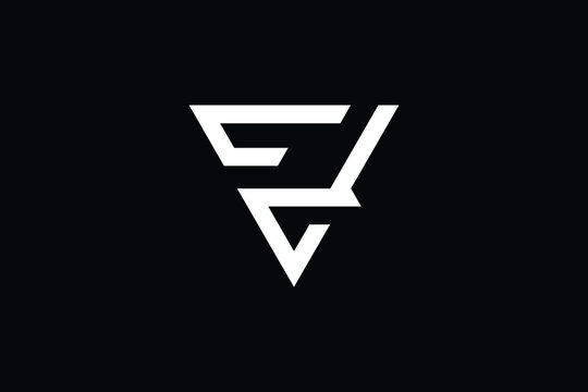 Minimal Innovative Initial EV logo and VE logo. Letter EV VE creative elegant Monogram. Premium Business logo icon. White color on black background