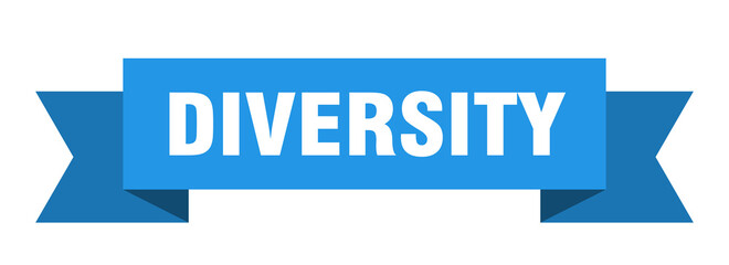 diversity ribbon. diversity paper band banner sign