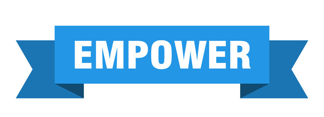 empower ribbon. empower paper band banner sign