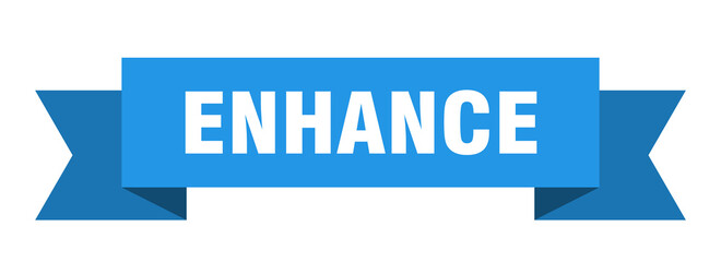 enhance ribbon. enhance paper band banner sign