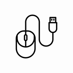 Fototapeta premium Outline mouse icon.Mouse vector illustration. Symbol for web and mobile