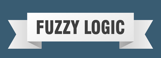 fuzzy logic ribbon. fuzzy logic paper band banner sign