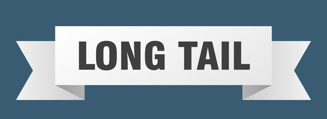 long tail ribbon. long tail paper band banner sign