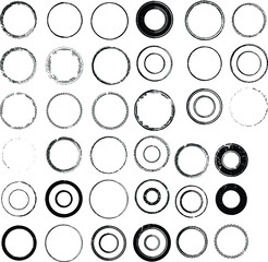 Grunge post Stamps Collection, 
. Banners, Insignias , Logos, Icons, Labels and Badges Set . vector distress textures.blank shapes.