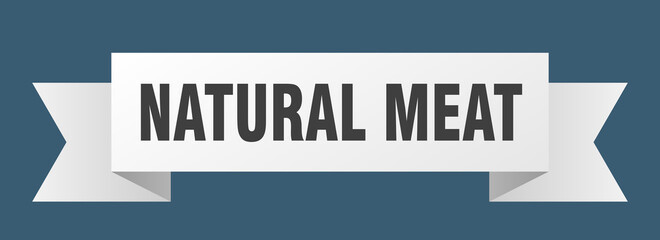 natural meat ribbon. natural meat paper band banner sign