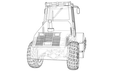 Construction machine. Asphalt compactor