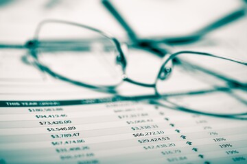 Eyegalsses on Financial Figures