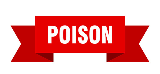 poison ribbon. poison paper band banner sign