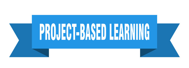 project-based learning ribbon. project-based learning paper band banner sign