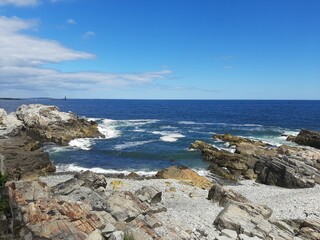 rocks and sea