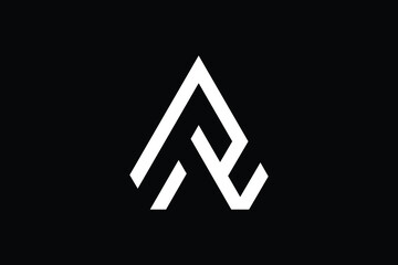 Fototapeta premium Minimal Innovative Initial FN logo and NF logo. Letter FN NF creative elegant Monogram. Premium Business logo icon. White color on black background