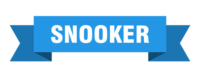 snooker ribbon. snooker paper band banner sign