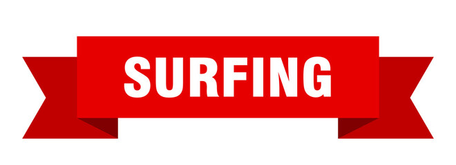 surfing ribbon. surfing paper band banner sign