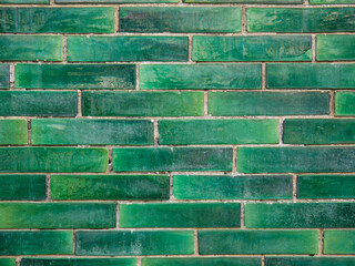 Vintage green glazed wall tiles in China