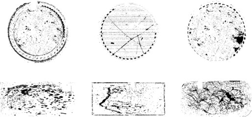 Grunge post Stamps Collection, 
. Banners, Insignias , Logos, Icons, Labels and Badges Set . vector distress textures.blank shapes.