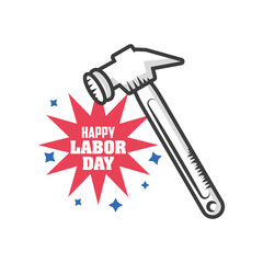 happy labor day celebration, hammer tool