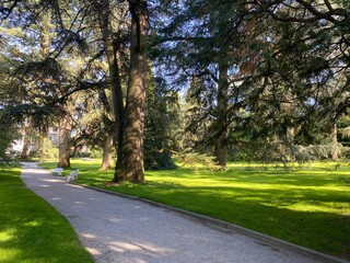 Arboretum (Tree Collection or Baumsammlung), (Flower Island Mainau on the Lake Constance or Die...