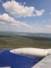 view from airplane window