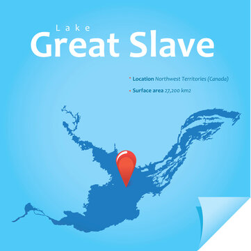 Great Slave lake vector