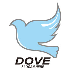 Dove Logo Template vector illustration 