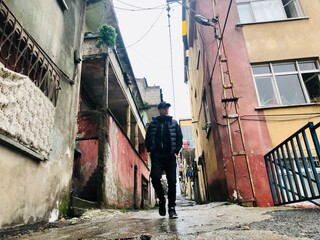 narrow street in the old town