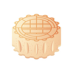moon cake on white background