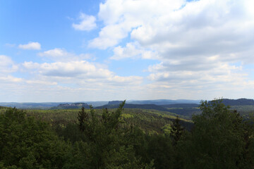 Ausblick in die Sächsische  Schweiz